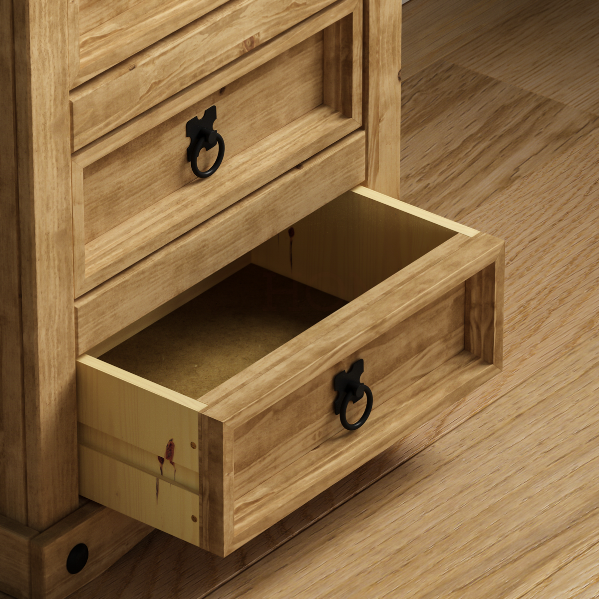Corona 3-Drawer Bedside Chest