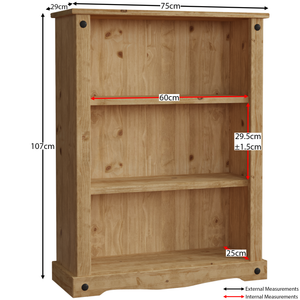Corona Low Bookcase