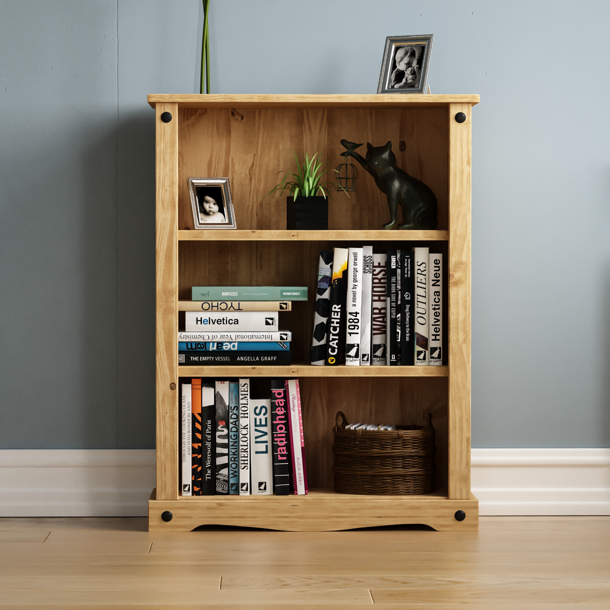 Corona Low Bookcase