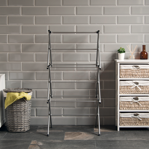 3-Tier Metal Clothes Airer - Silver