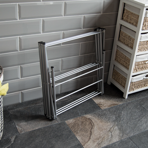 3-Tier Metal Clothes Airer - Silver