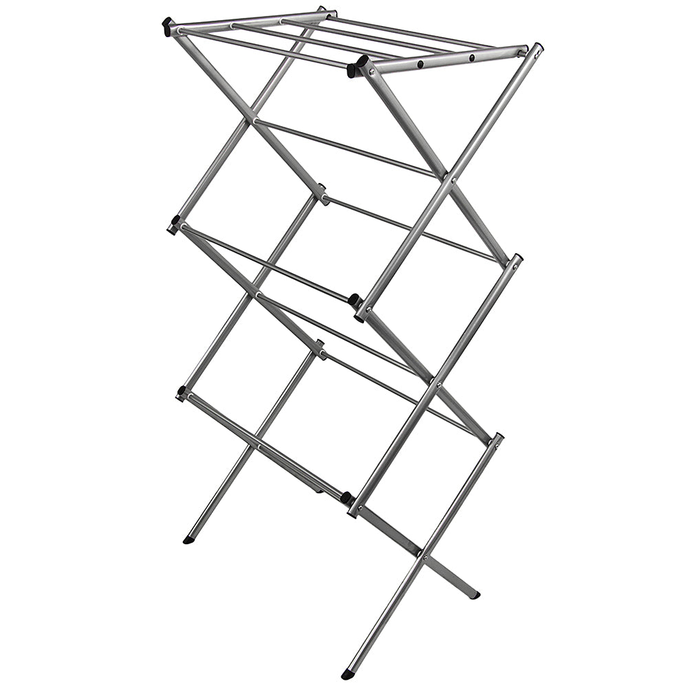 3-Tier Metal Clothes Airer - Silver
