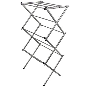 3-Tier Metal Clothes Airer - Silver