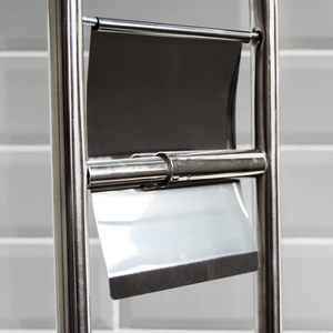 Toilet Brush And Paper Holder - Silver