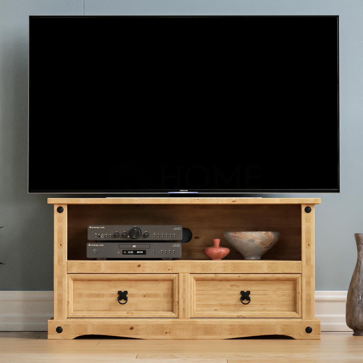 Corona 2-Drawer Flat Screen TV Unit