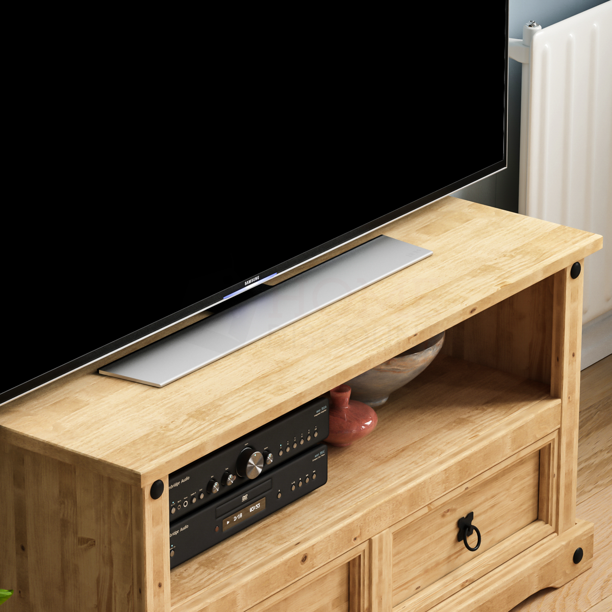 Corona 2-Drawer Flat Screen TV Unit