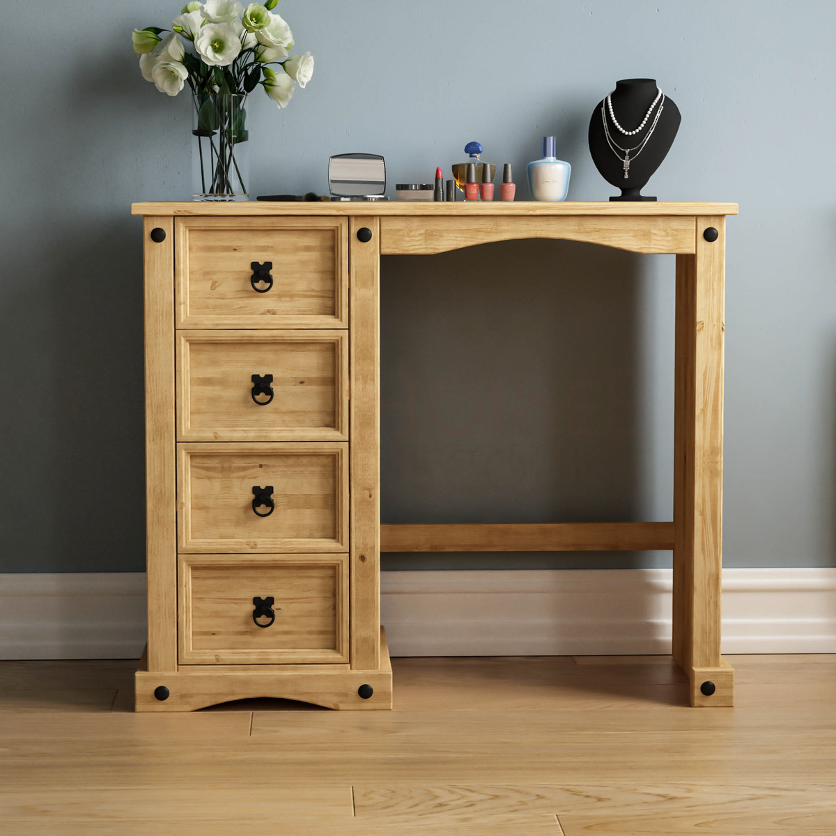 Corona 4-Drawer Dressing Table