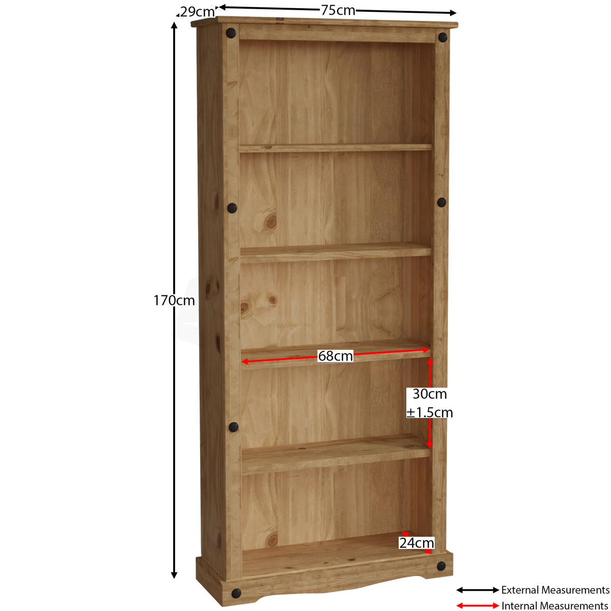 Corona Large Bookcase