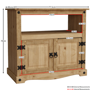 Corona 2-Door Straight TV Unit