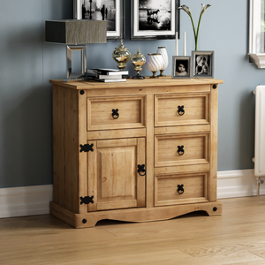Corona 1-Door 4-Drawer Small Sideboard