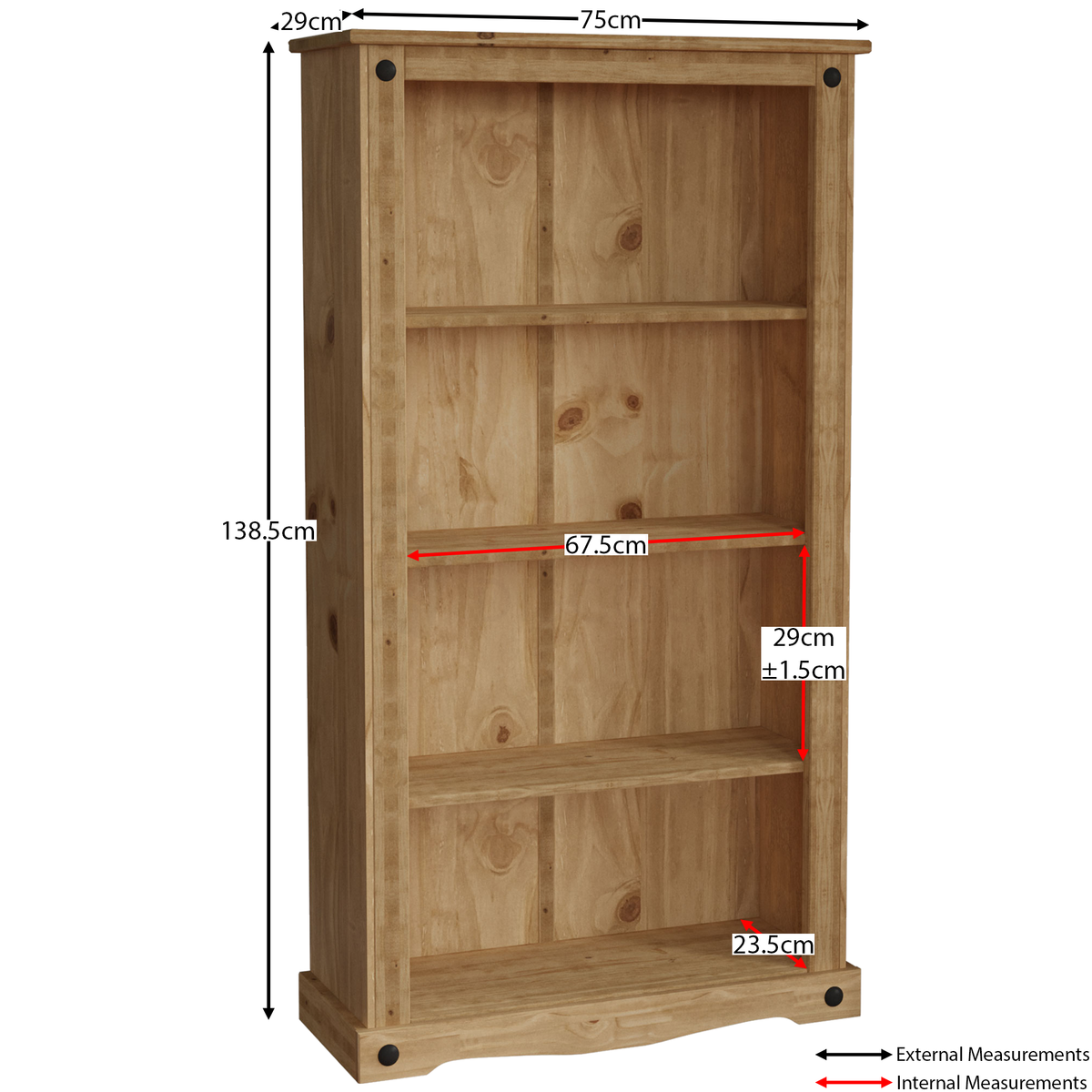 Corona Medium Bookcase