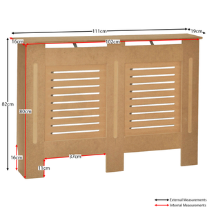 Milton Radiator Cover - Unfinished, Medium