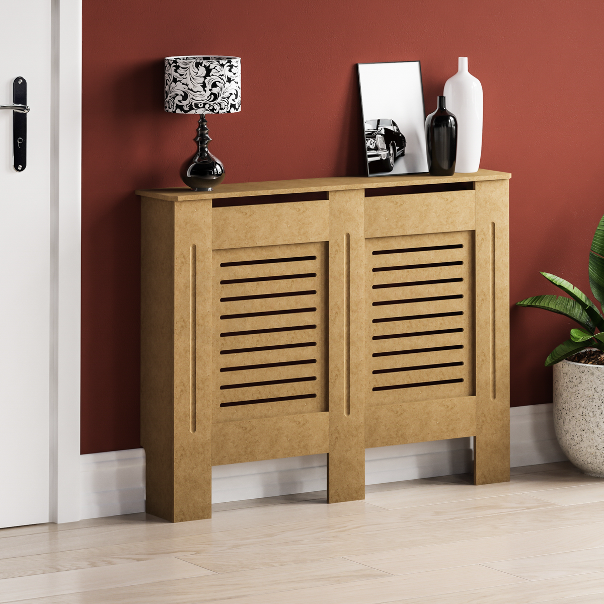 Milton Radiator Cover - Unfinished, Medium