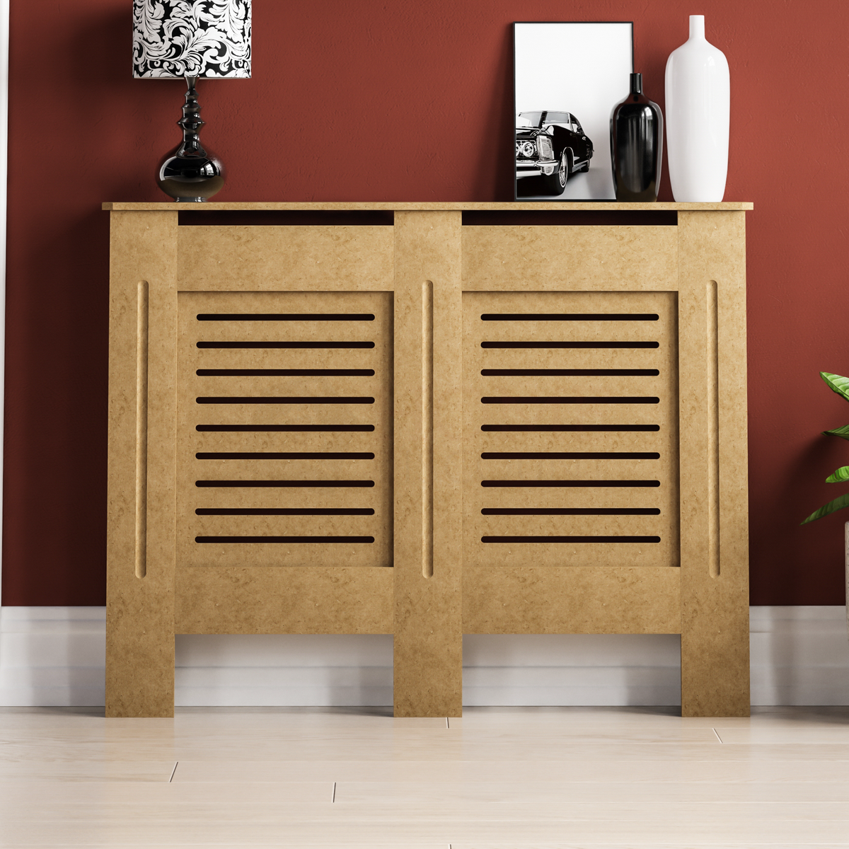 Milton Radiator Cover - Unfinished, Medium