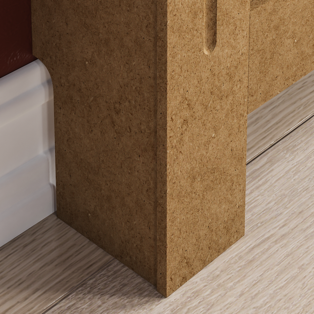 Milton Radiator Cover - Unfinished, Medium
