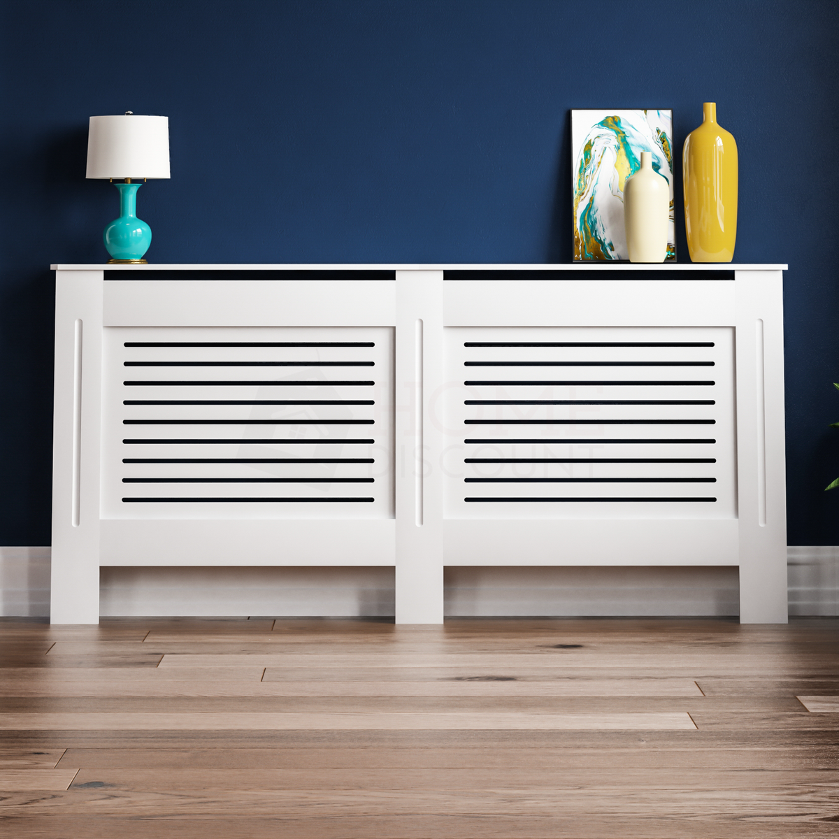 Milton Radiator Cover - White, Extra Large