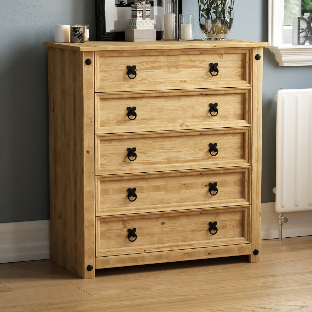 Corona Rustic 5-Drawer Chest