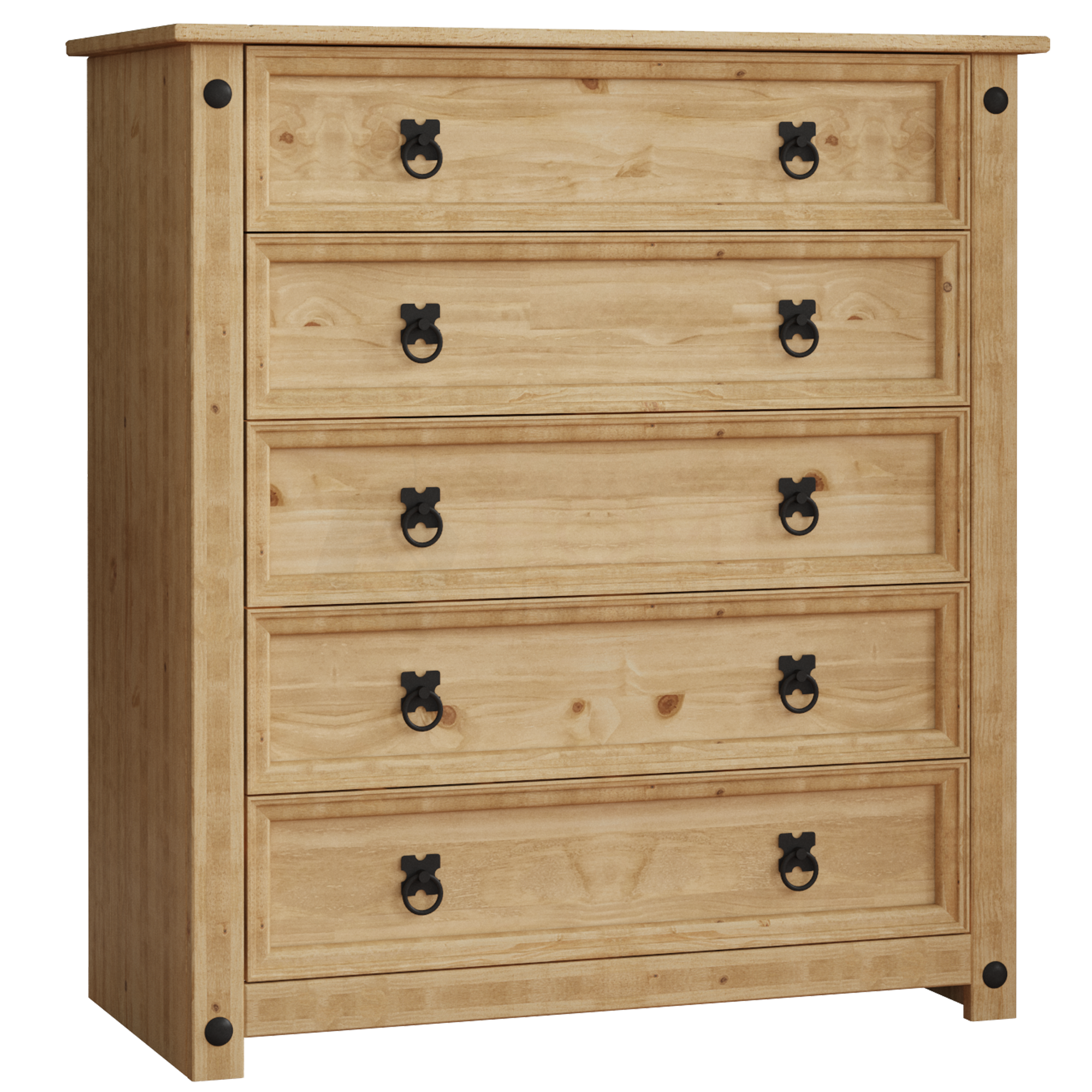 Rustic 5 drawer dresser deals