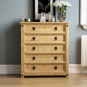 Corona Rustic 5-Drawer Chest