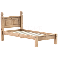 Corona Low Foot End Single Bed - Pine