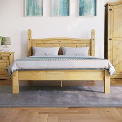 Corona Double Bed, Low Foot End