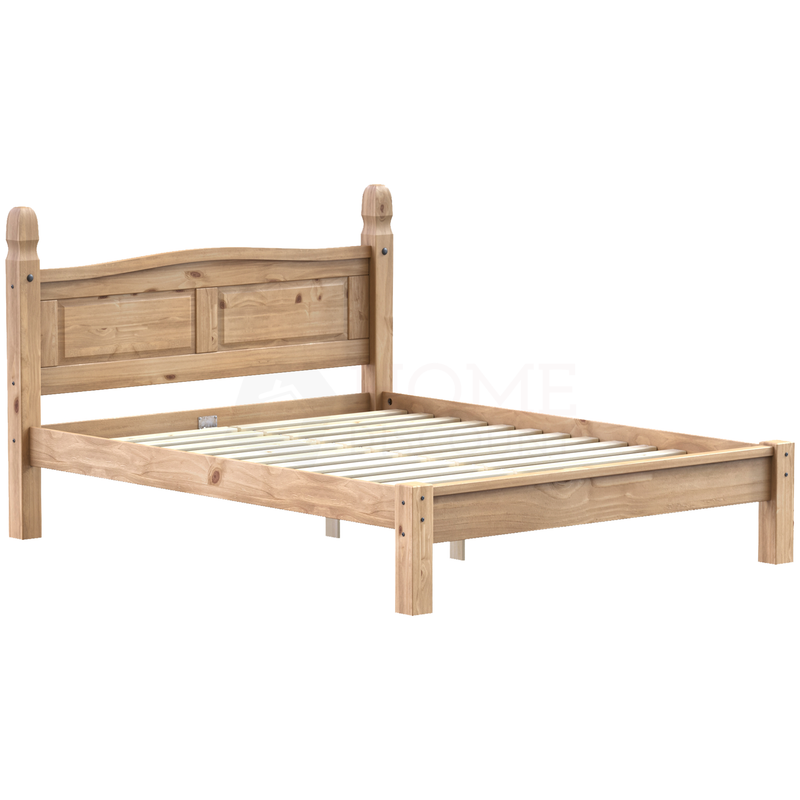 Corona King Size Bed, Low Foot End