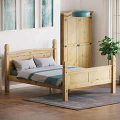 Corona King Size Bed, High Foot End
