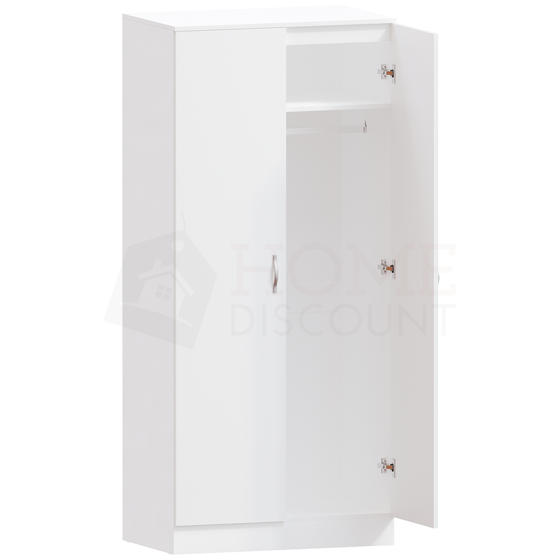 2 door white deals cupboard