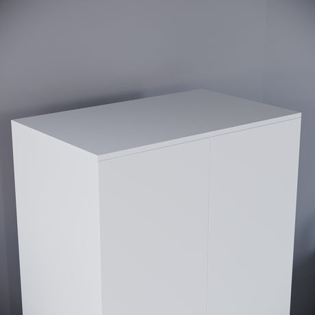 Riano 2 Door Wardrobe for Bedroom Storage- white
