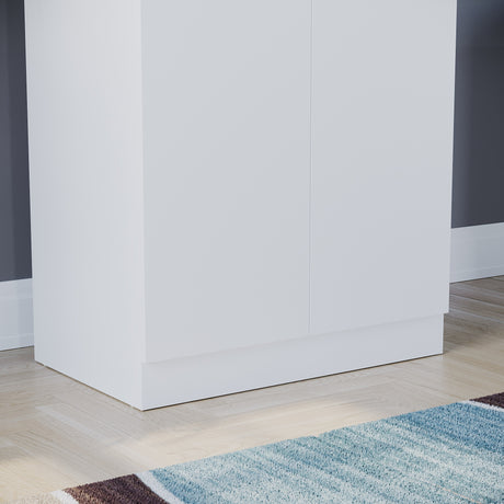 Riano 2 Door Wardrobe for Bedroom Storage- white
