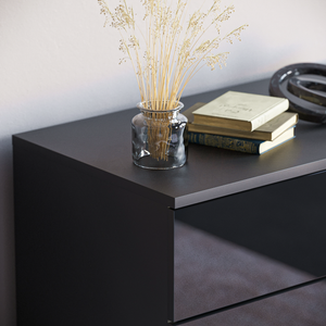 Hulio 4-Drawer Chest - Black