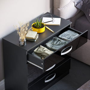 Hulio 4-Drawer Chest - Black