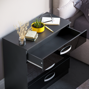 Hulio 4-Drawer Chest - Black