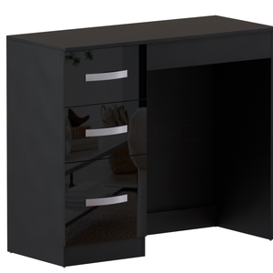 Hulio 3-Drawer Dressing Table - Black