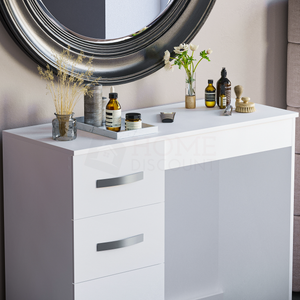 Hulio 3-Drawer Dressing Table - White