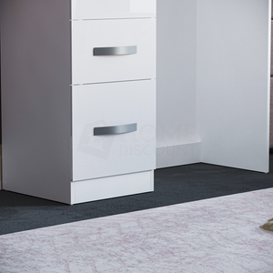 Hulio 3-Drawer Dressing Table - White