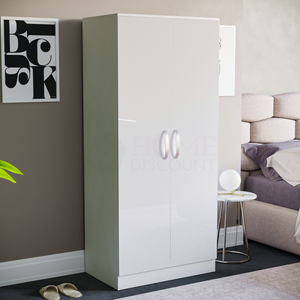 Hulio 2-Door Wardrobe - White