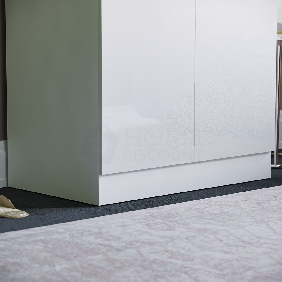 Hulio 2-Door Wardrobe - White