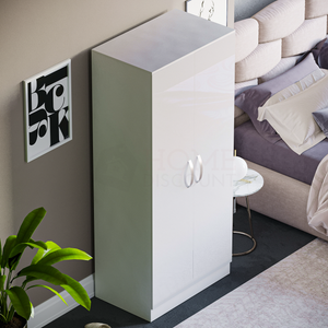Hulio 2-Door Wardrobe - White