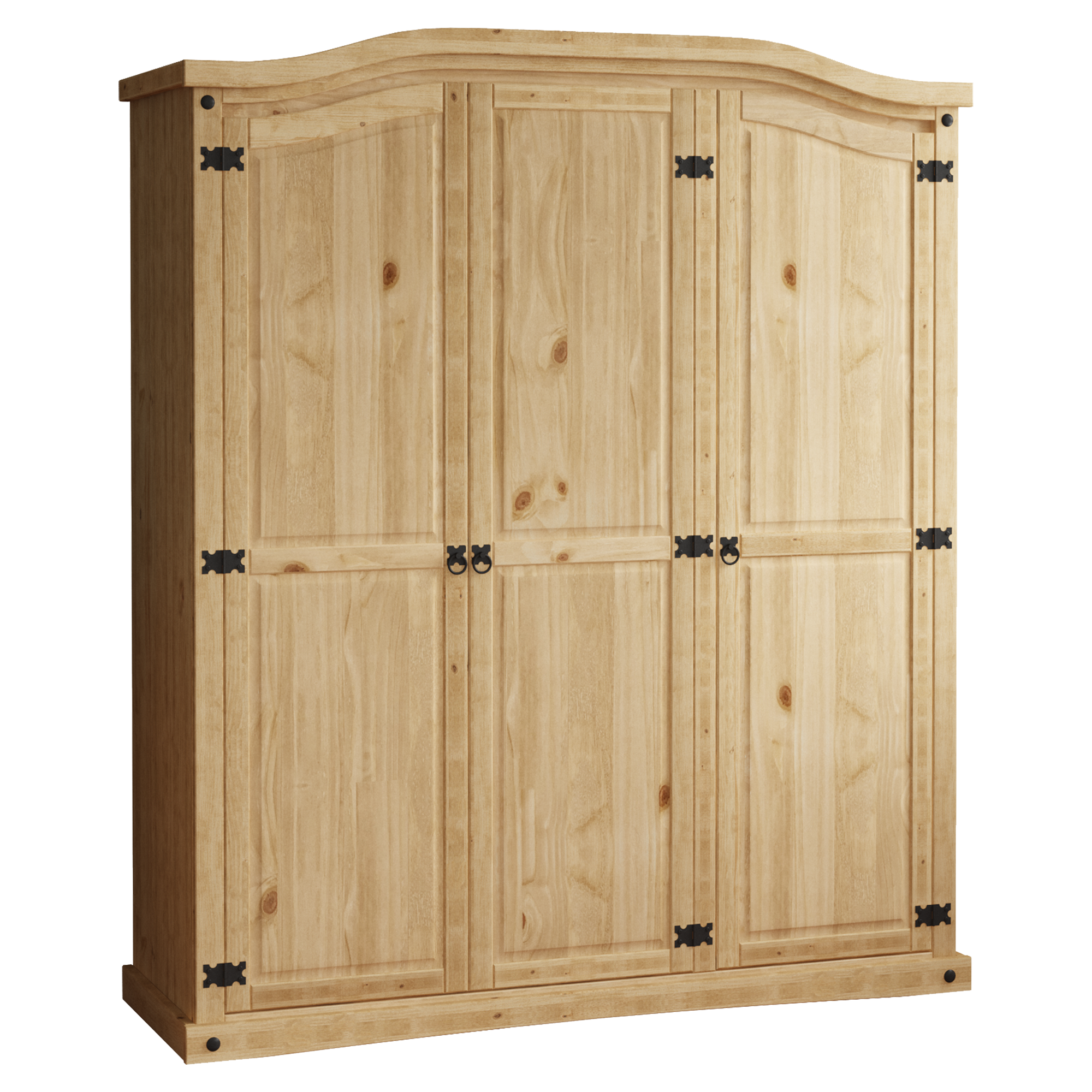 Wooden three door wardrobe deals