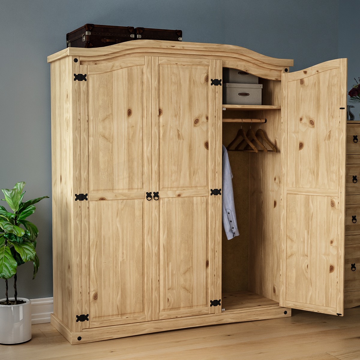 Corona 3-Door Wardrobe