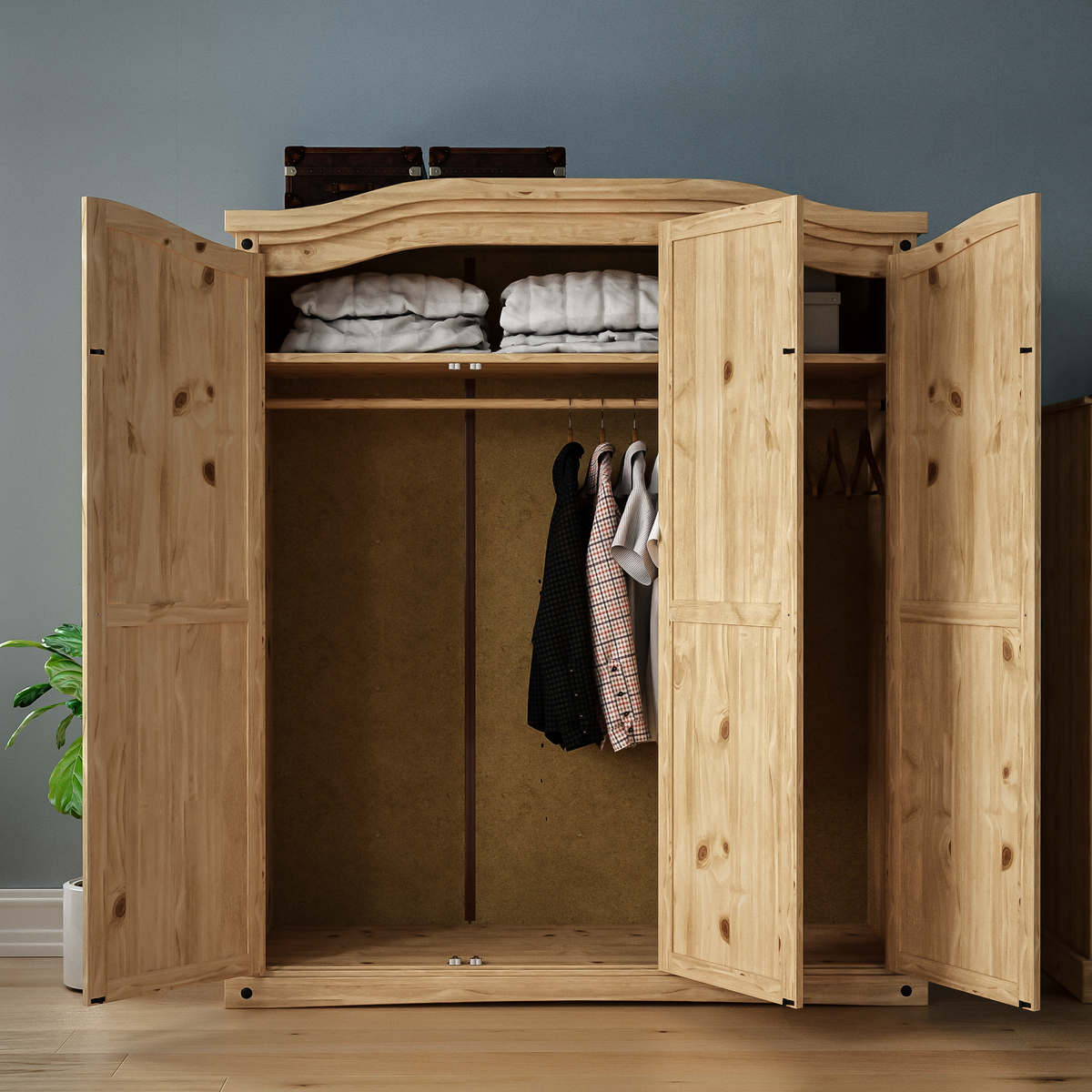 Corona 3-Door Wardrobe