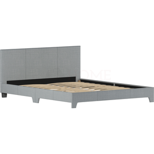 Victoria King Size Linen Bed, Light Grey UKFR