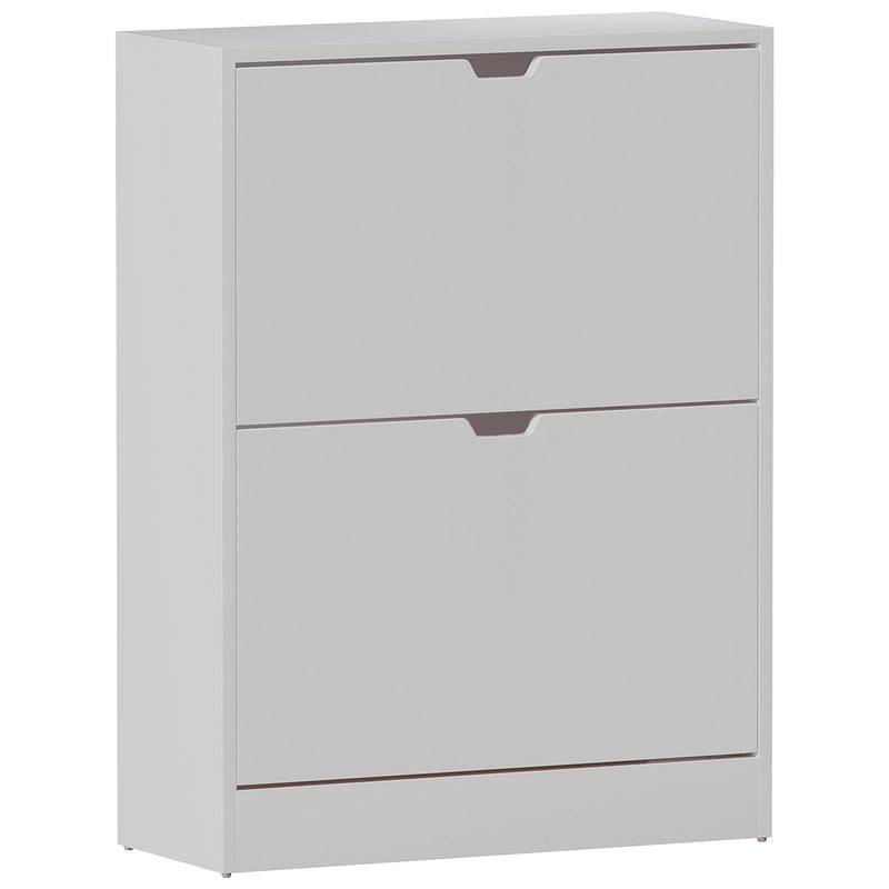 Vida Designs 2 Drawer Shoe Cabinet, White (FSC 100%)