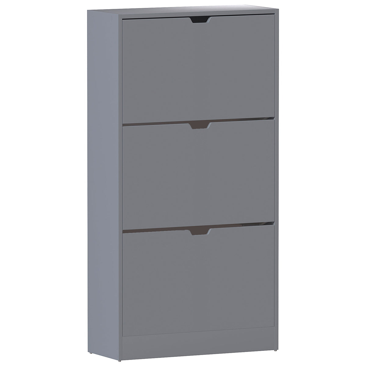 3-Drawer Shoe Cabinet - Grey