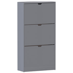 3-Drawer Shoe Cabinet - Grey