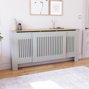 Arlington Adjustable Radiator Cover - Grey
